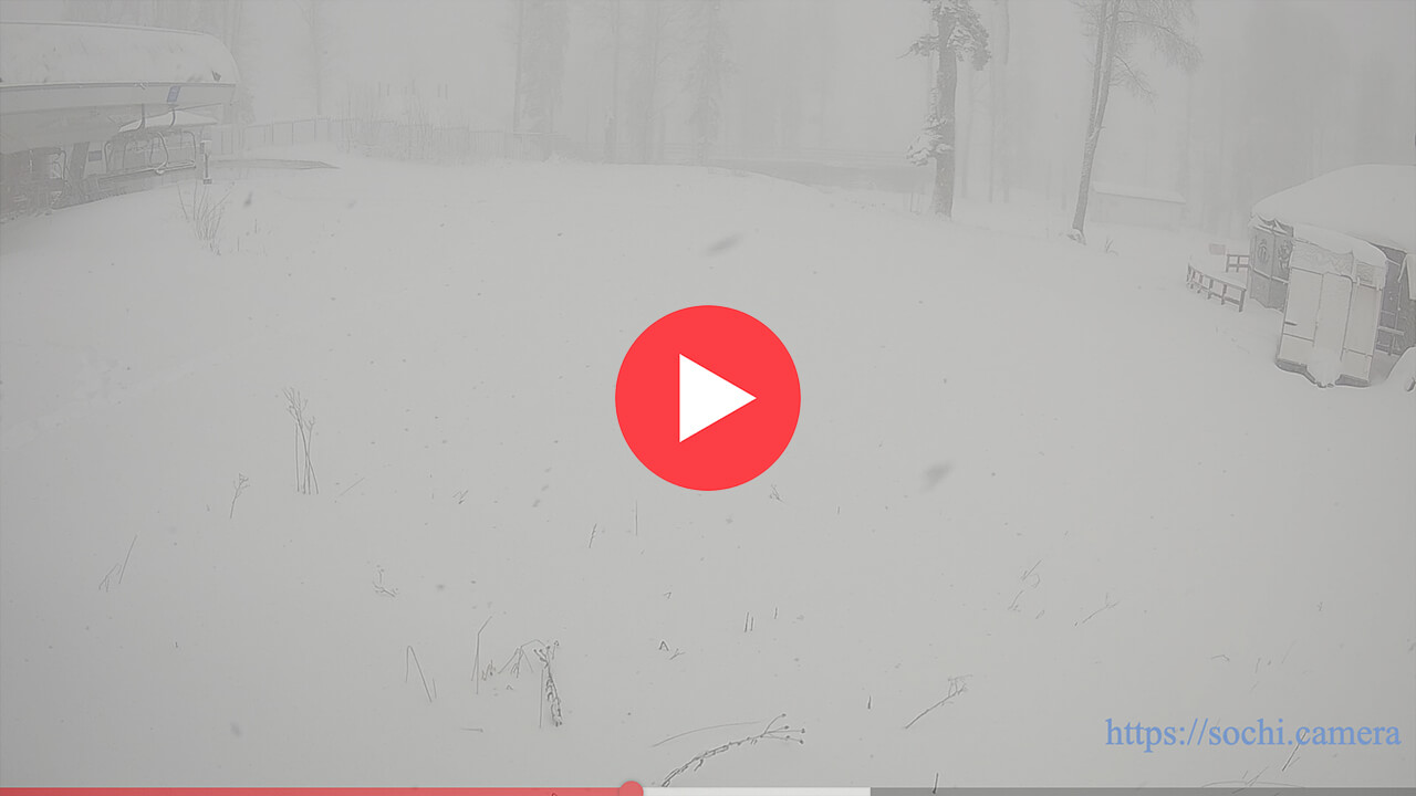 Курорт «Газпром» (склон «Лаура»): фото с веб-камеры.