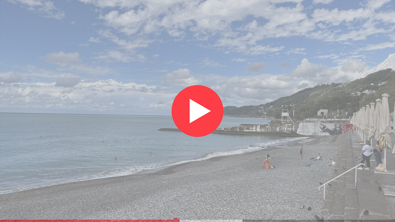 Пляж Куба в Сочи: фото с веб-камеры.